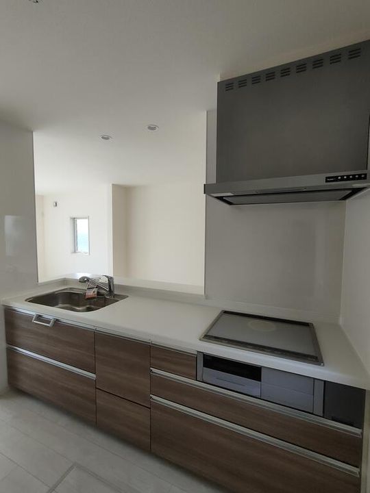 岡山県笠岡市美の浜(一戸建)の賃貸物件のキッチン