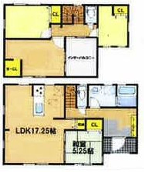 岡山県笠岡市美の浜(一戸建)の賃貸物件の間取り