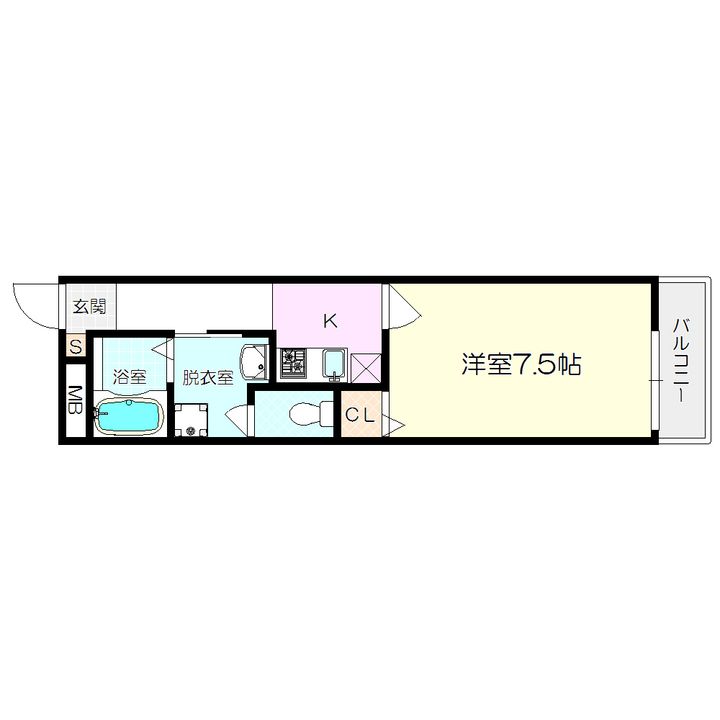 ウィズナスコート南塚口の間取り