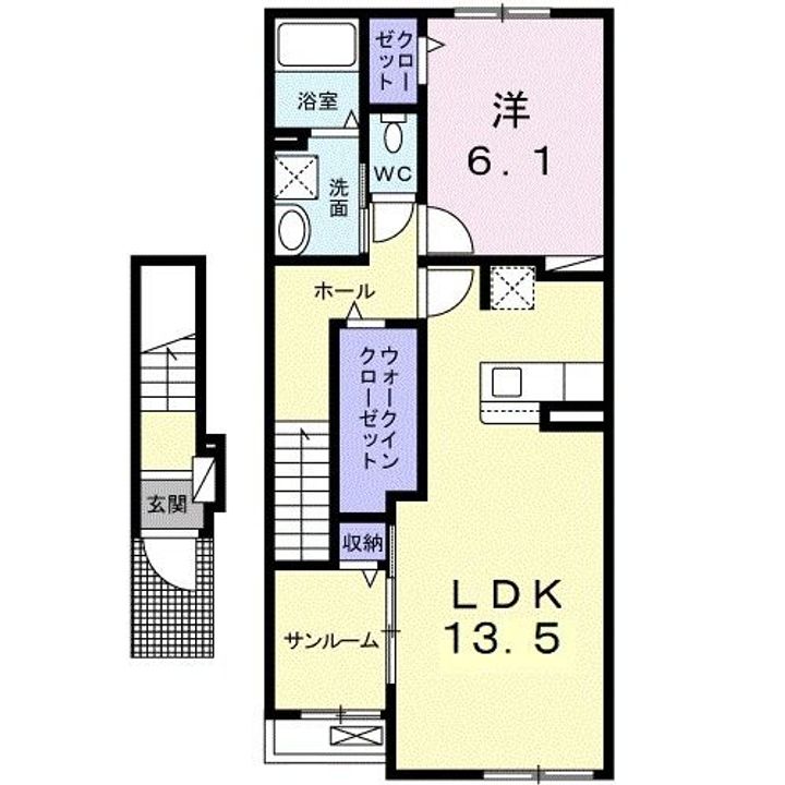 ベル ソラーレの間取り