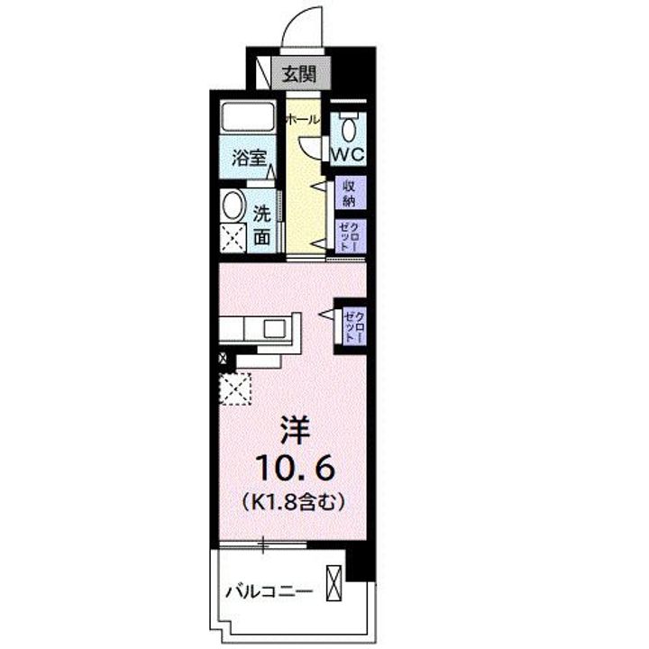 埼玉県越谷市千間台西3(マンション)の賃貸物件の間取り