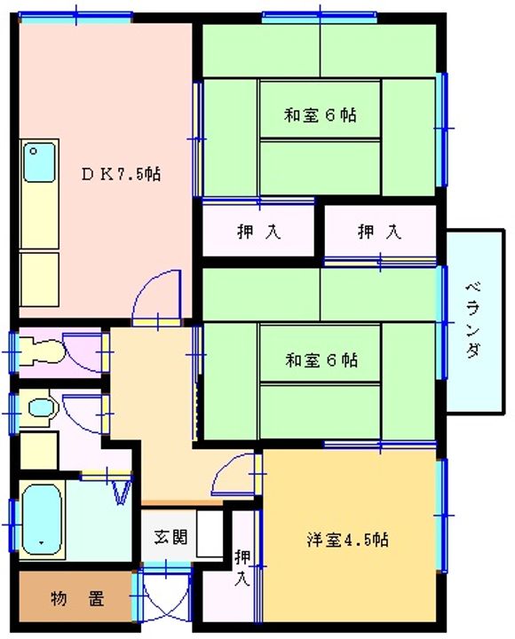 後藤アパートの間取り