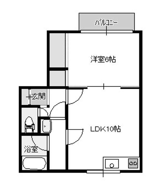 新潟県新潟市江南区横越中央2(アパート)の賃貸物件の間取り