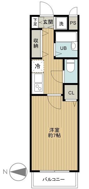 東京都港区東麻布3(マンション)の賃貸物件の間取り