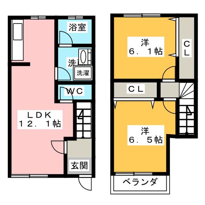 三重県桑名市多度町柚井(一戸建)の賃貸物件の間取り