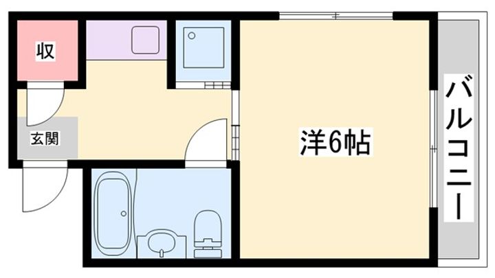 兵庫県姫路市増位本町2(アパート)の賃貸物件の間取り
