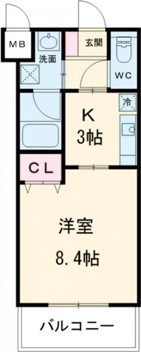 大阪府羽曳野市古市7(アパート)の賃貸物件の間取り
