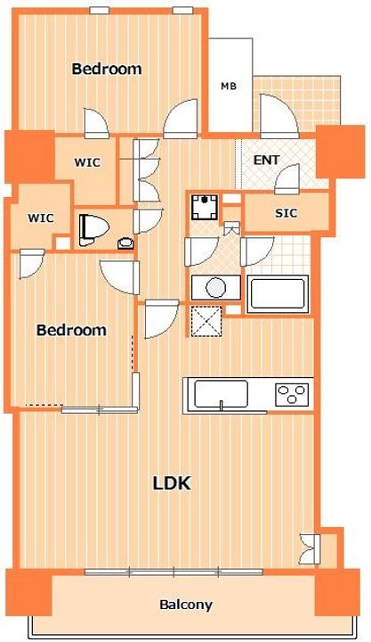 BLUE HARBOR TOWERみなとみらいの間取り