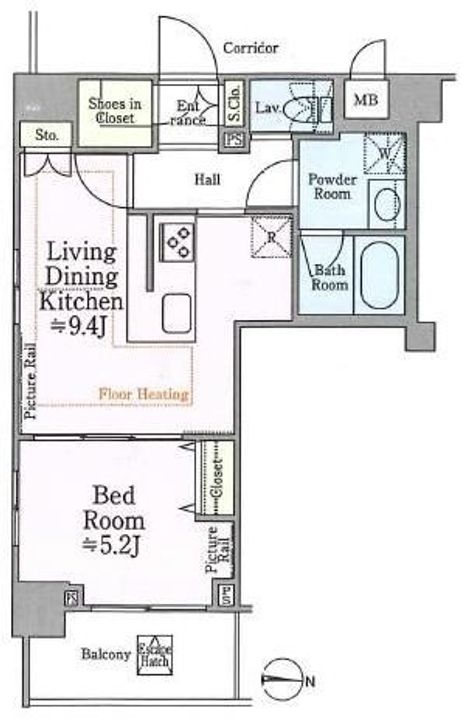 ステージファースト両国東の間取り