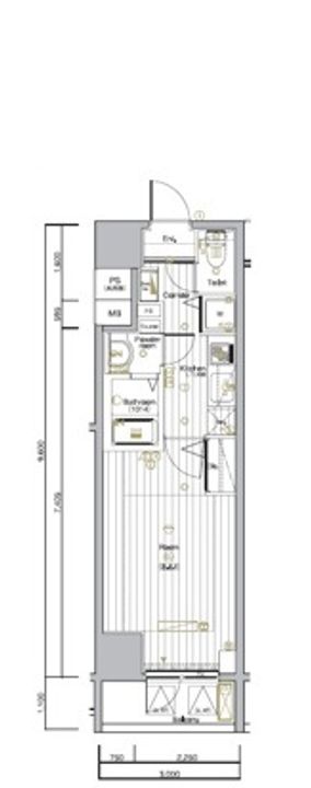 東京都文京区本駒込1(マンション)の賃貸物件の間取り