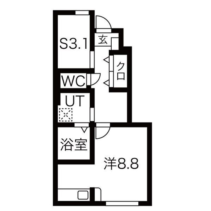 山形県東根市本丸西2(アパート)の賃貸物件の間取り