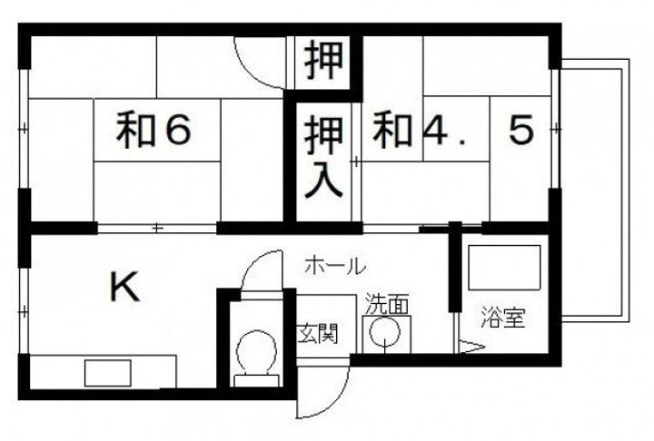 高安グリーンハイツの間取り