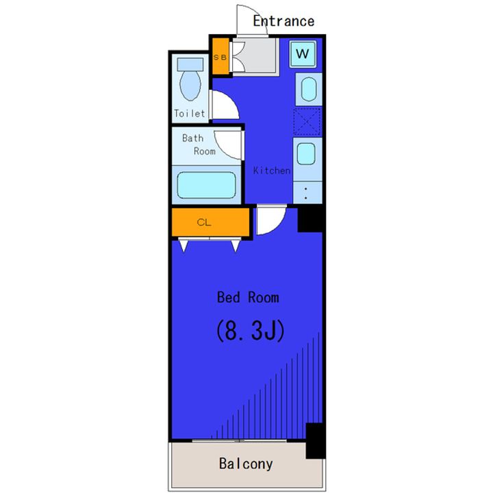 東京都大田区羽田3(マンション)の賃貸物件の間取り