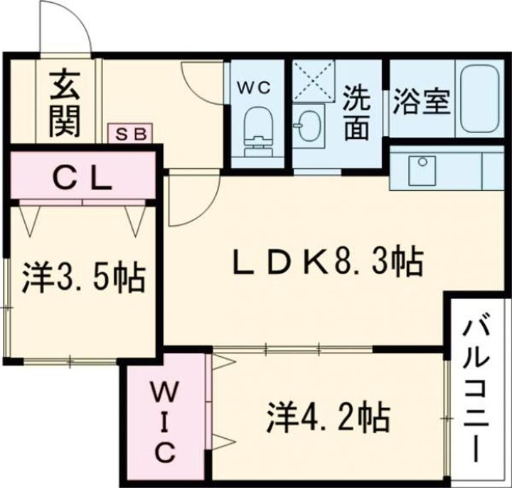 広島県廿日市市大東(アパート)の賃貸物件の間取り