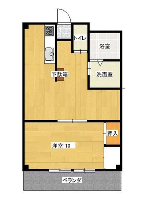 福島県郡山市昭和2(マンション)の賃貸物件の間取り