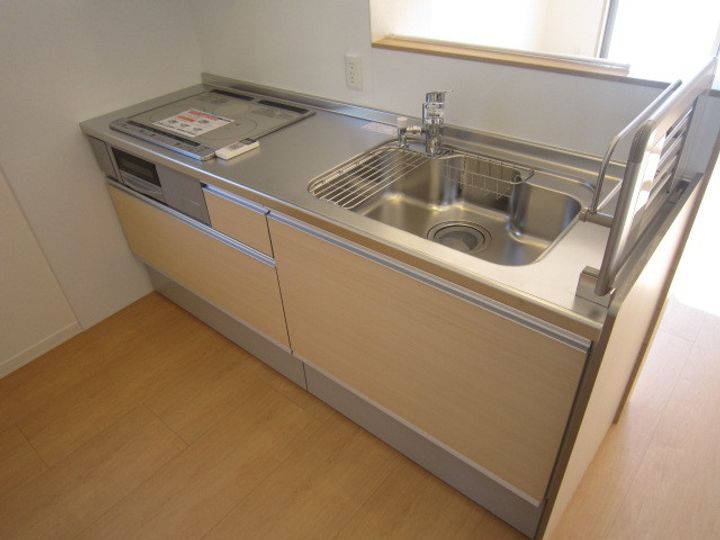 岡山県倉敷市船穂町船穂(アパート)の賃貸物件のキッチン