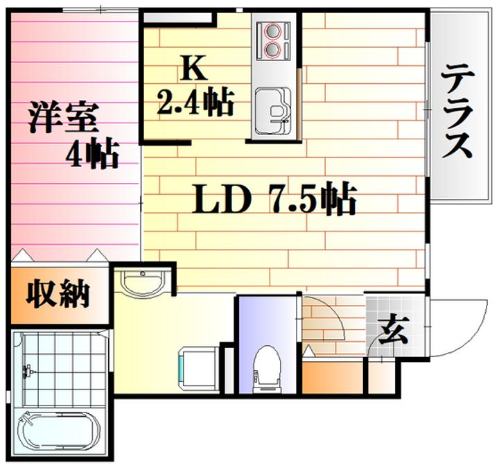 アイム古市の間取り