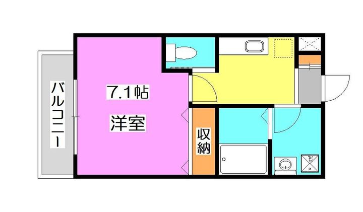 埼玉県所沢市大字下安松(アパート)の賃貸物件の間取り
