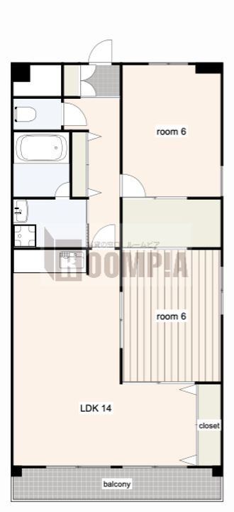 USA COURT EASTの間取り