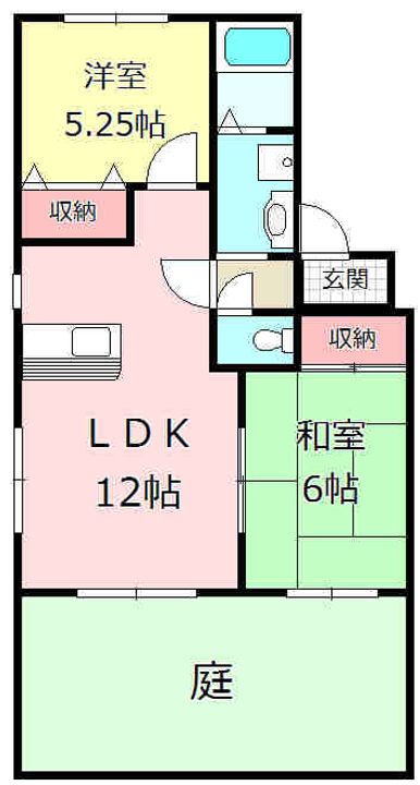 クレセント松浜の間取り
