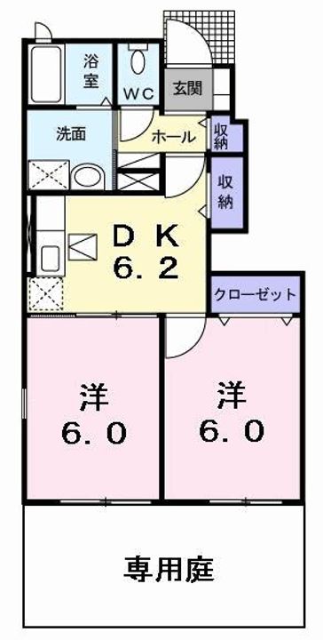ビッグ シャトーEの間取り