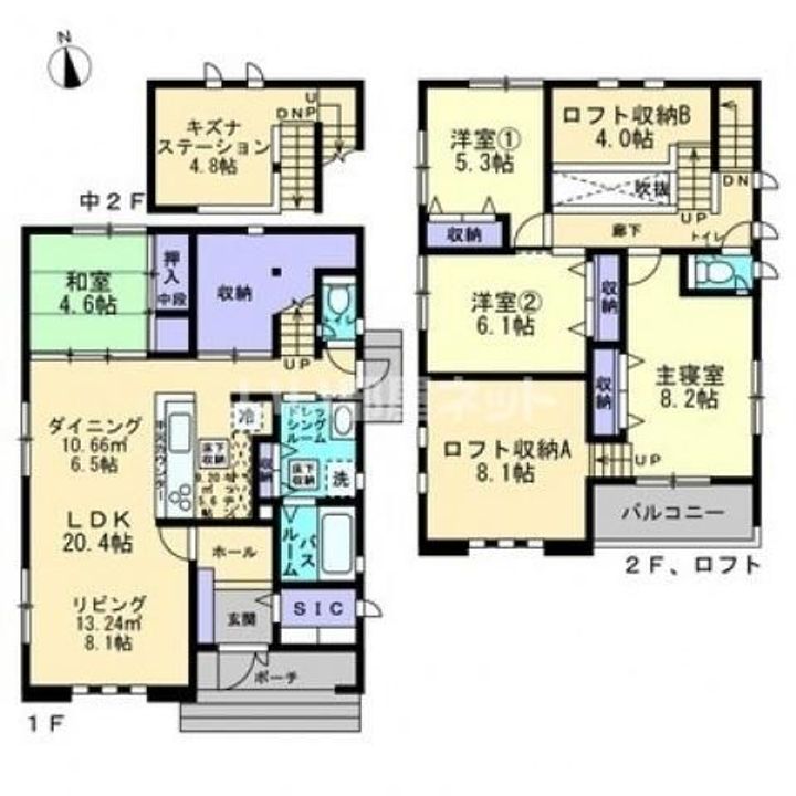 香川県高松市松縄町(一戸建)の賃貸物件の間取り