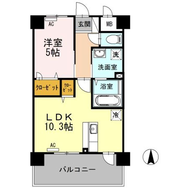 カンフォーラ松原の間取り