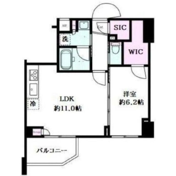 東京都台東区入谷1(マンション)の賃貸物件の間取り