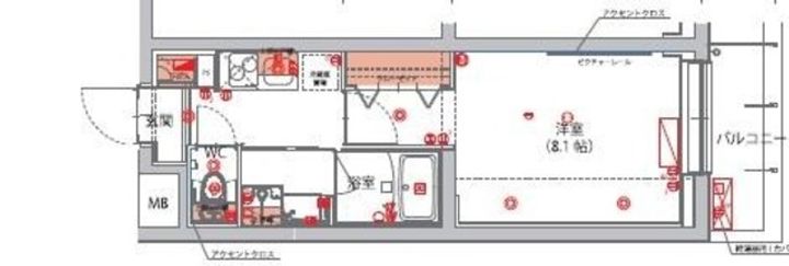 ハーモニーレジデンス新宿ザノースの間取り