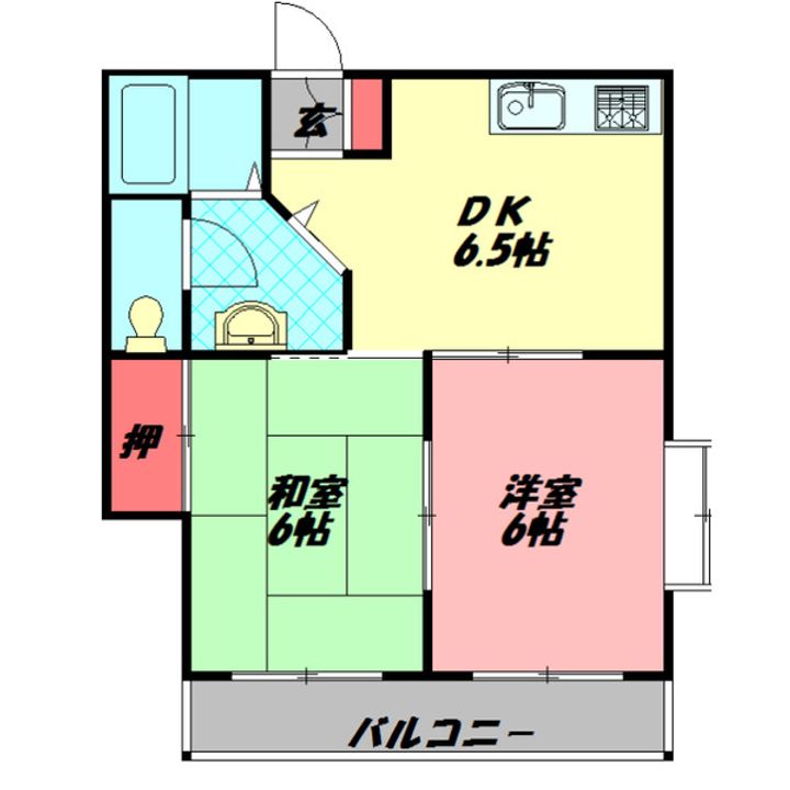 ヴィオス9の間取り