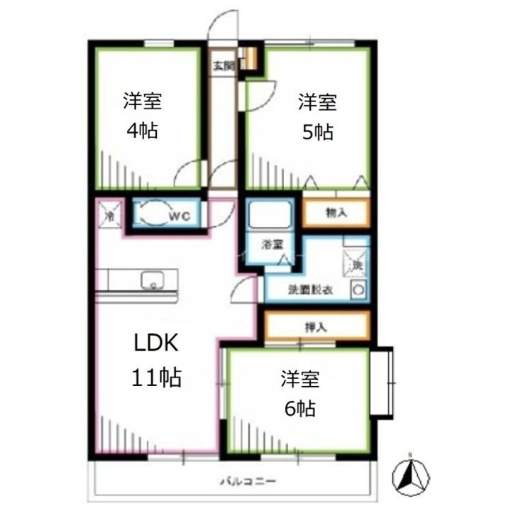 パークハウス梶野の間取り