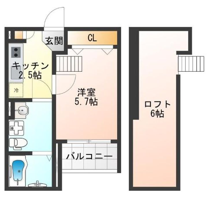 Loft MDの間取り