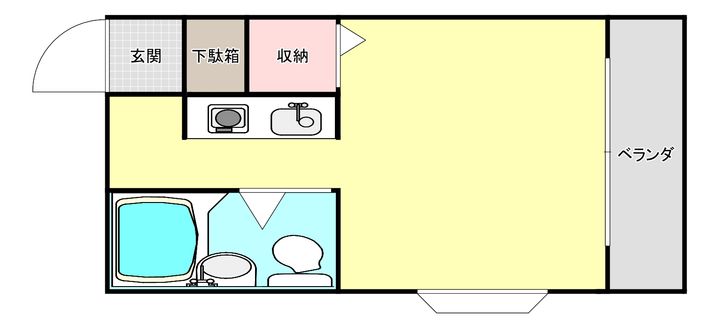 ハイツベルエールの間取り