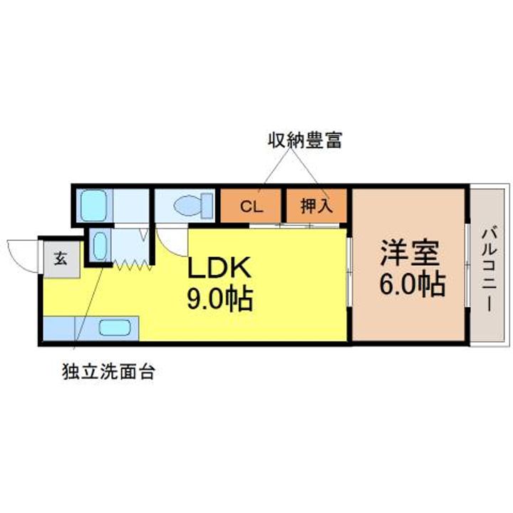 愛知県名古屋市中川区柳堀町(マンション)の賃貸物件の間取り