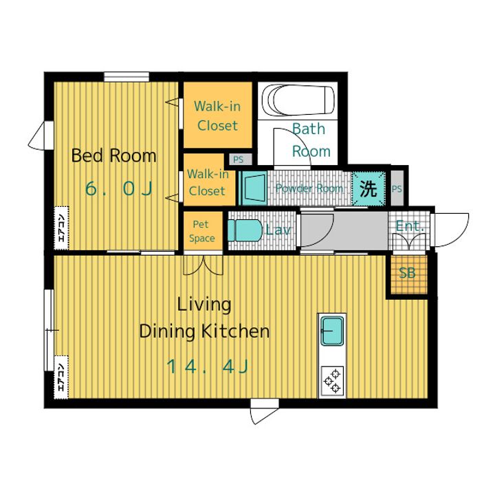 corail blancの間取り