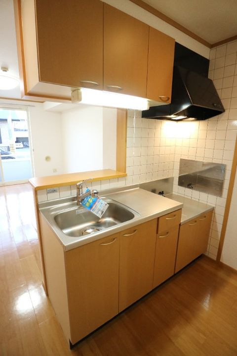 岡山県倉敷市川入(アパート)の賃貸物件のキッチン