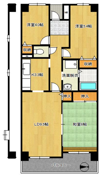 神奈川県相模原市中央区相模原3(マンション)の賃貸物件の間取り