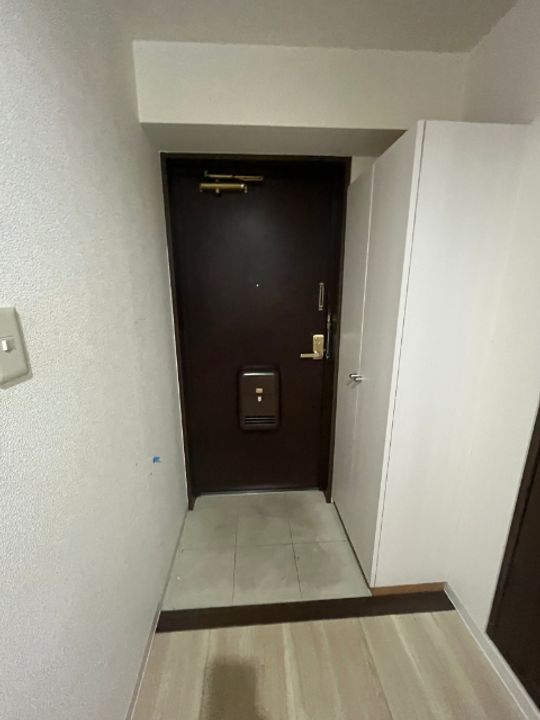 篠原橋マンションの玄関