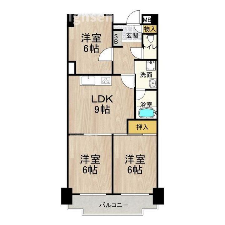シャトーレイクルイーズの間取り