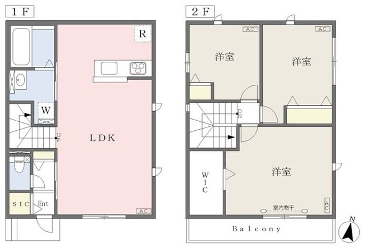 東京都板橋区清水町(一戸建)の賃貸物件の間取り