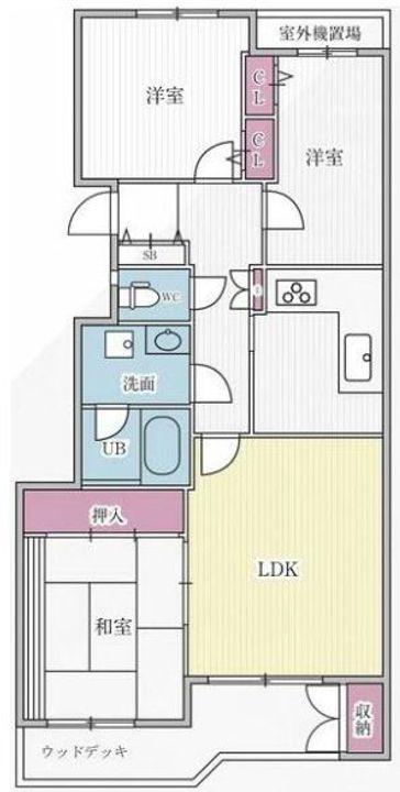 T’s garden横浜反町の間取り