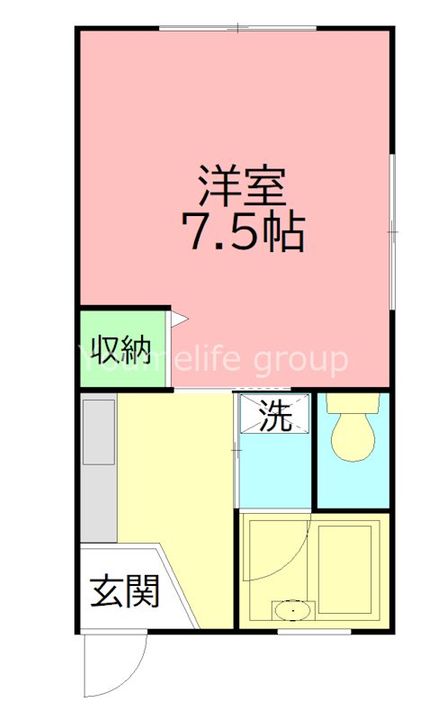 神奈川県平塚市公所(アパート)の賃貸物件の間取り