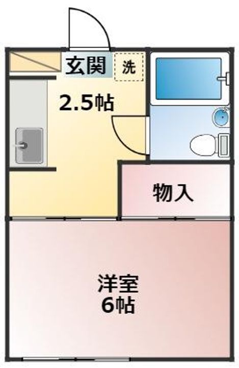 埼玉県熊谷市伊勢町(アパート)の賃貸物件の間取り
