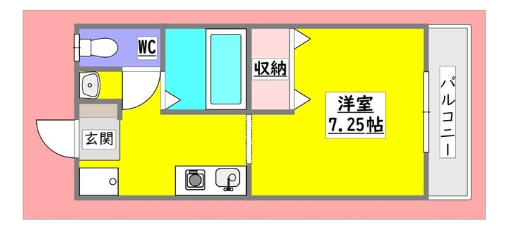 広島県東広島市八本松飯田5(アパート)の賃貸物件の間取り