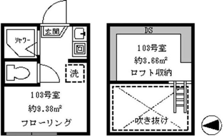 東京都杉並区天沼1(アパート)の賃貸物件の間取り
