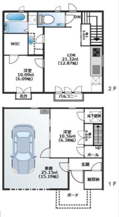 東京都小平市仲町(一戸建)の賃貸物件の間取り