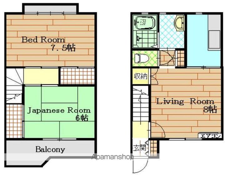 千葉県野田市山崎(一戸建)の賃貸物件の間取り