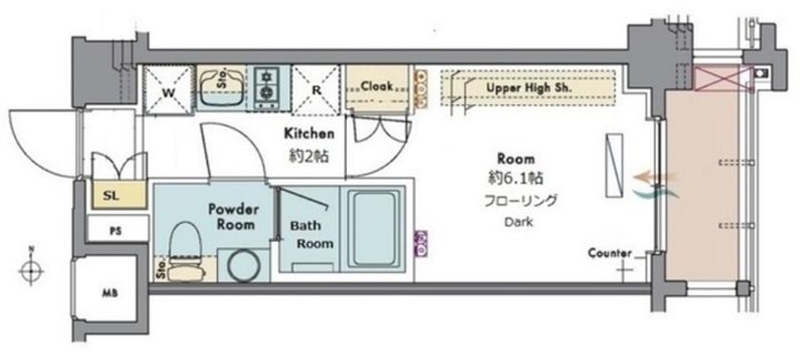 マスターズコート木場公園クレールの間取り