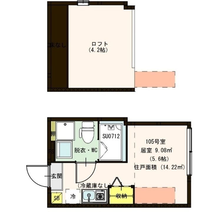 東京都江戸川区北小岩7(アパート)の賃貸物件の間取り