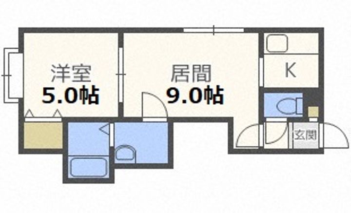 モンキー B棟の間取り